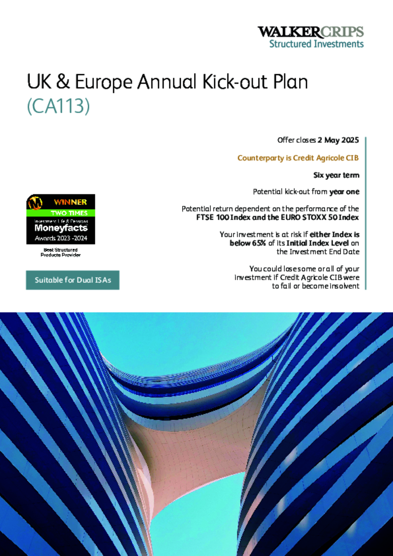 Walker Crips UK & Europe Annual Kick-out Plan (CA113)