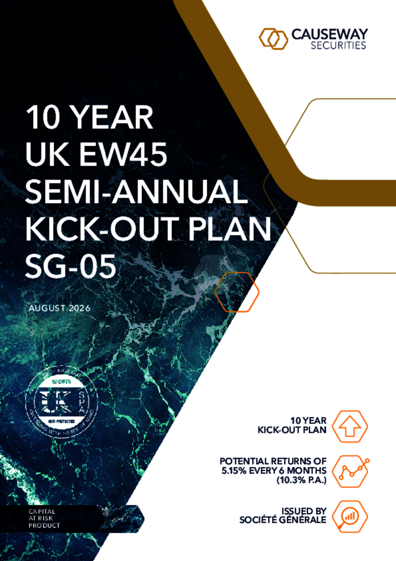 Causeway Securities 10 year UK EW45 Quarterly Kick-Out Plan SG-05 August 2026