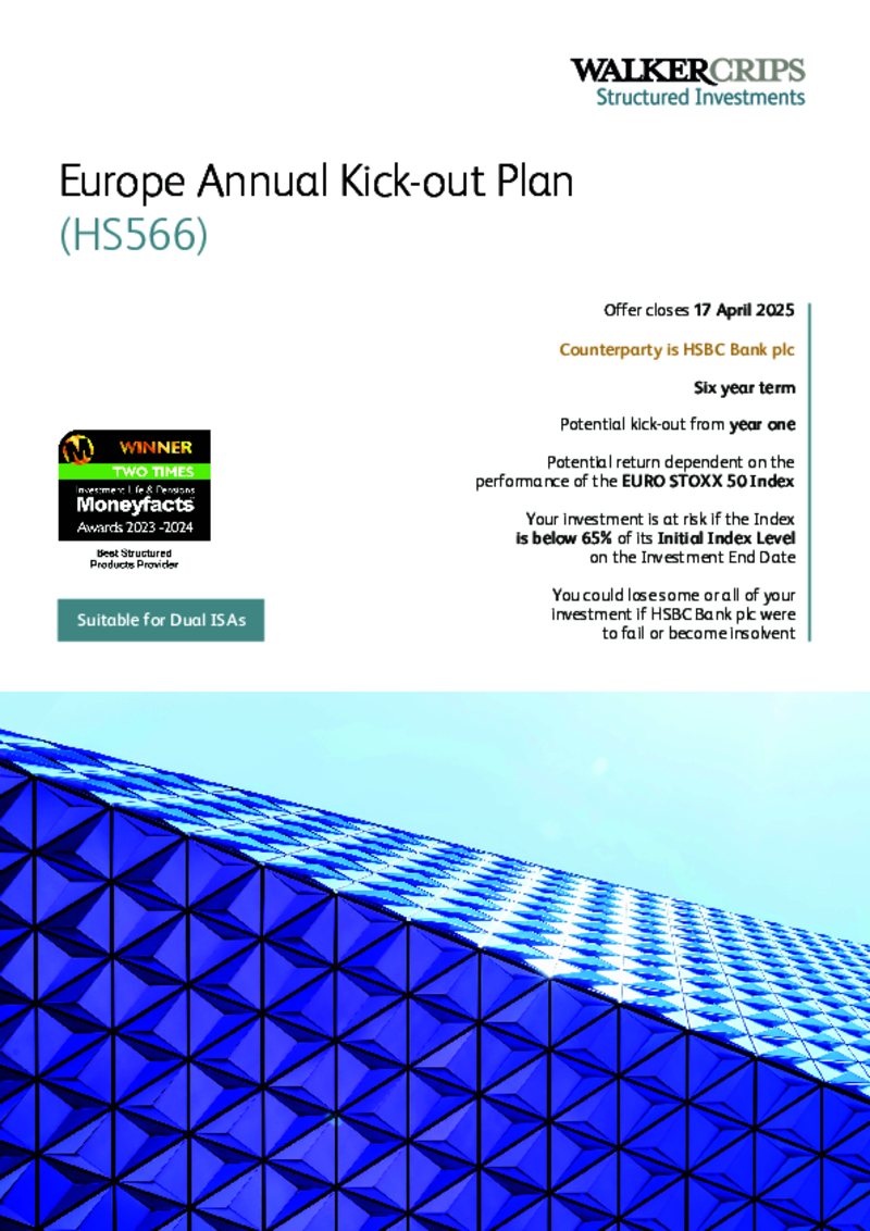 Walker Crips Europe Annual Kick-out Plan (HS566)