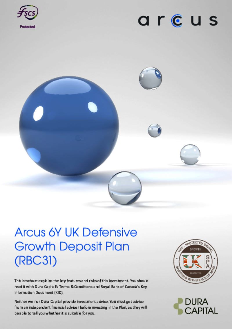 Arcus 6Y UK Defensive Growth Deposit Plan (RBC22)