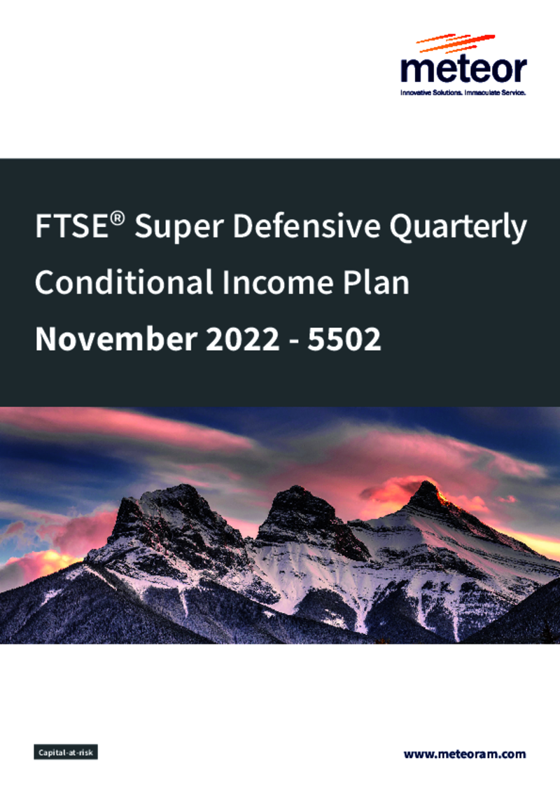 Meteor Super Defensive Quarterly Conditional Income Plan August 2022 - 5243