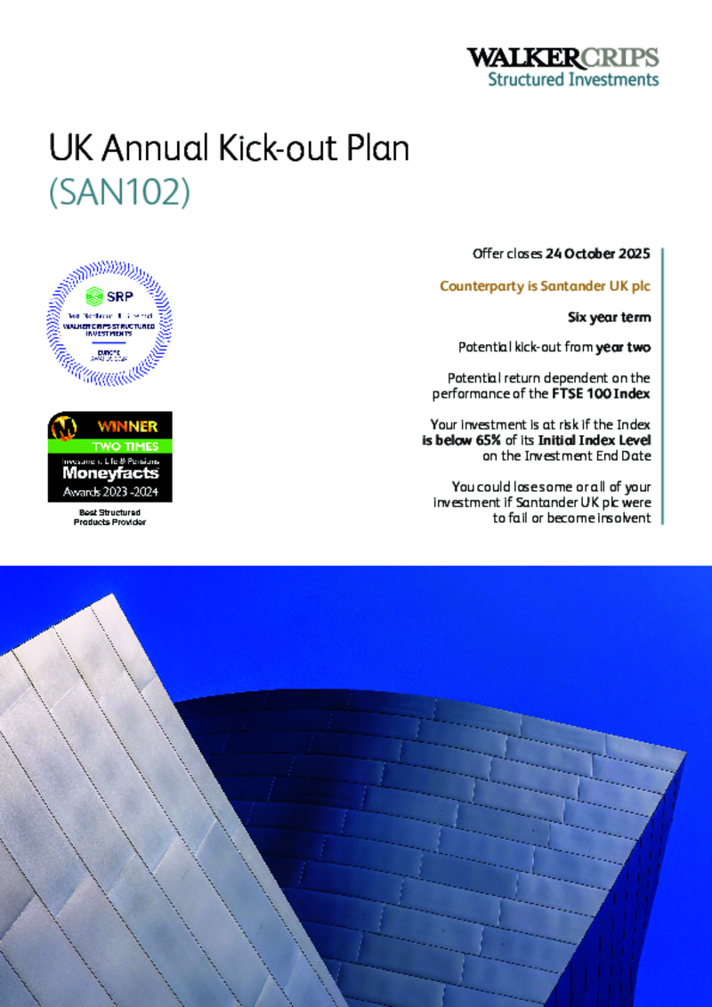 Walker Crips UK Annual Kick-out Plan (SAN102)