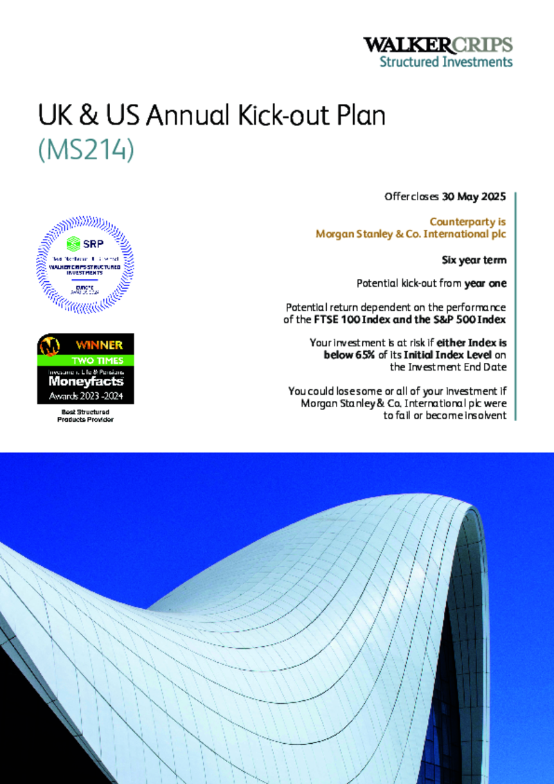 Walker Crips UK & US Annual Kick-out Plan (MS208)