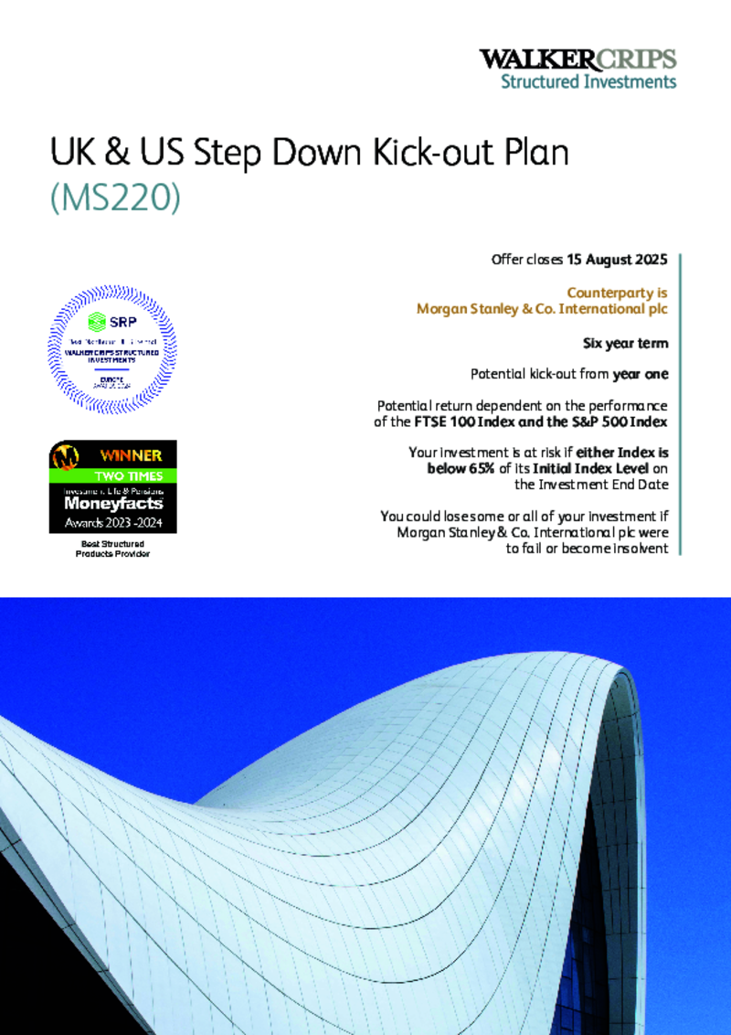 Walker Crips UK & US Step Down Kick-out Plan (MS220)