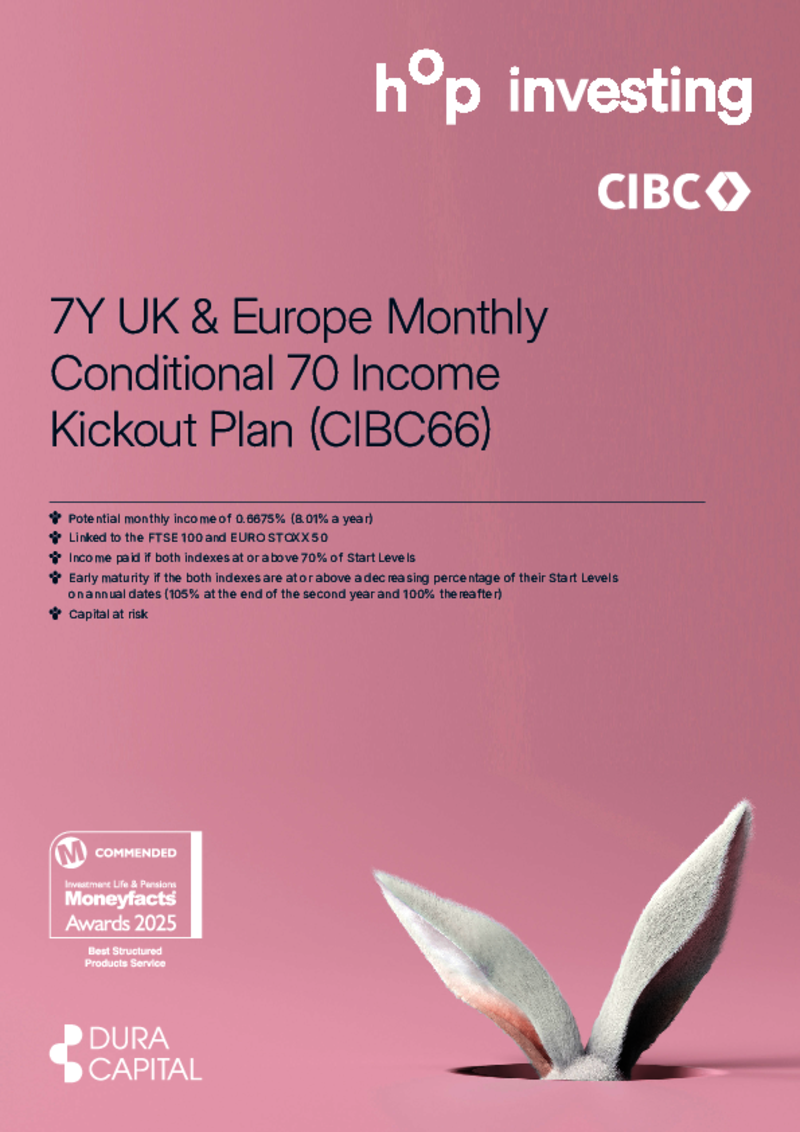 hop 7Y UK & Europe Monthly Conditional Income 70 Kickout Plan (CIBC66)