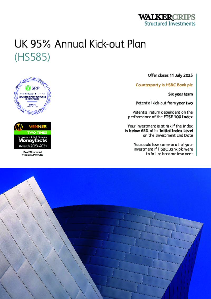 Walker Crips UK 95% Annual Kick-out Plan (HS585)