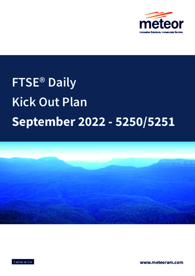 FTSE® Daily Kick Out Plan September 2022 (Option 2) - 5251