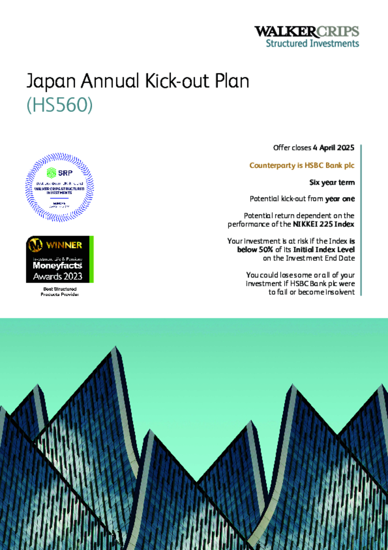 Walker Crips Japan Annual Kick-out Plan (HS560)
