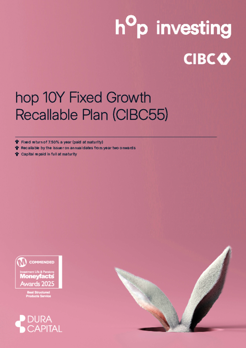 hop 10Y Fixed Growth Recallable Plan (CIBC55)      