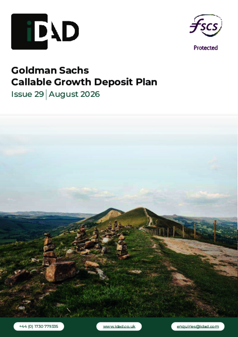 IDAD Goldman Sachs Callable Growth Deposit Plan Issue 29 - August 2026