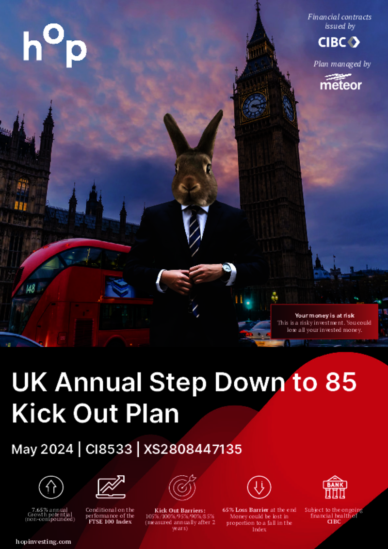 hop investing UK Annual Step Down to 85 Kick Out Plan May 2024 - CI8533