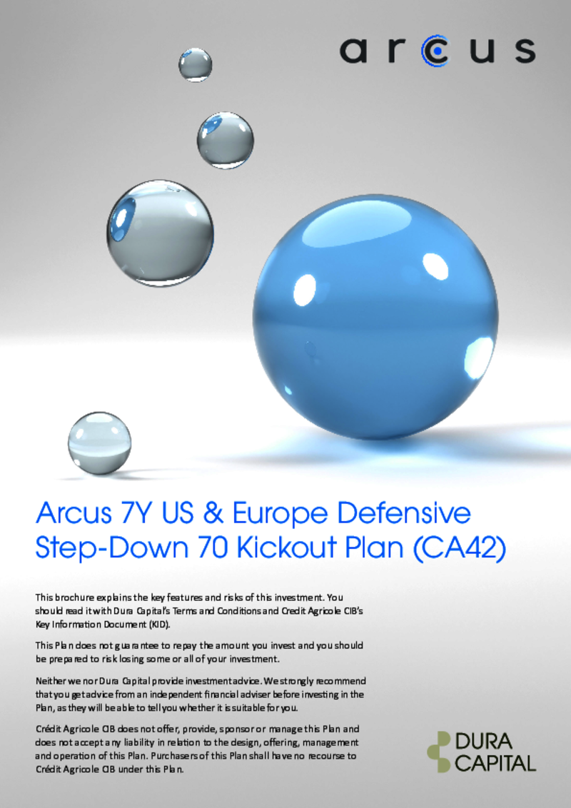 Arcus 7Y US & Europe Defensive Step-Down 70 Kickout Plan (CA42)