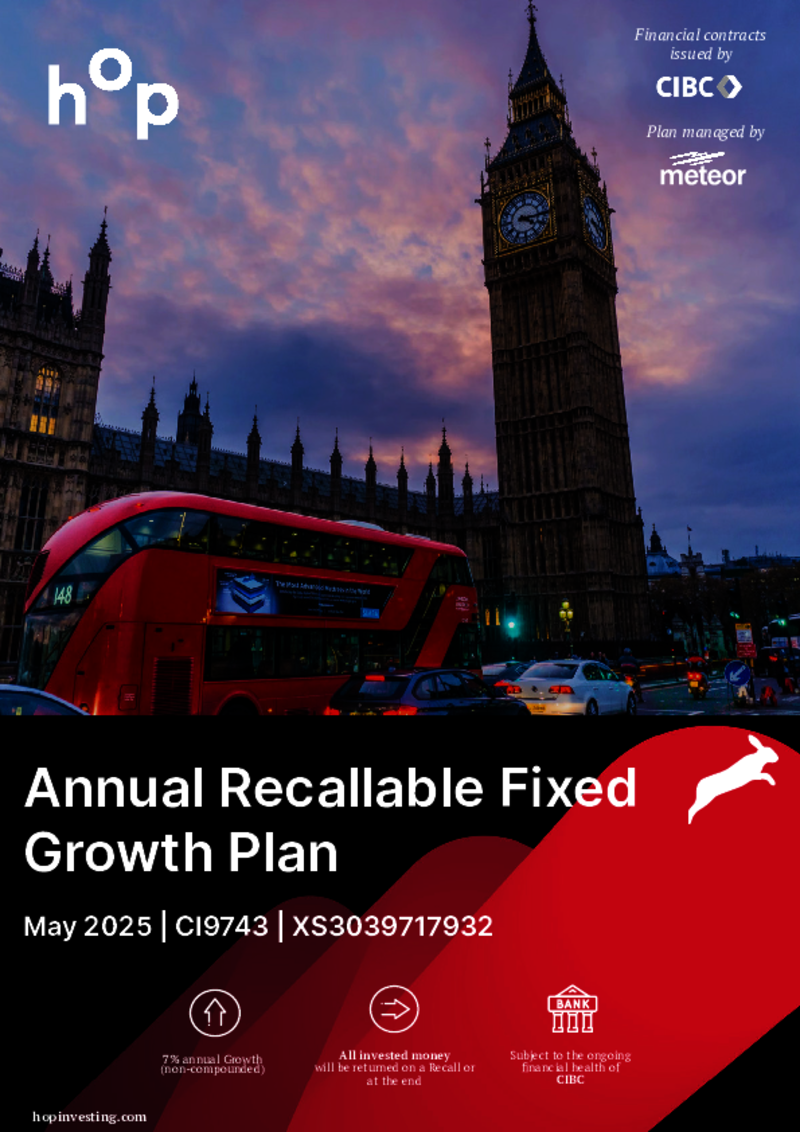 hop investing Annual Recallable Fixed Growth Plan March 2025 (Issue 2)  - CI9568