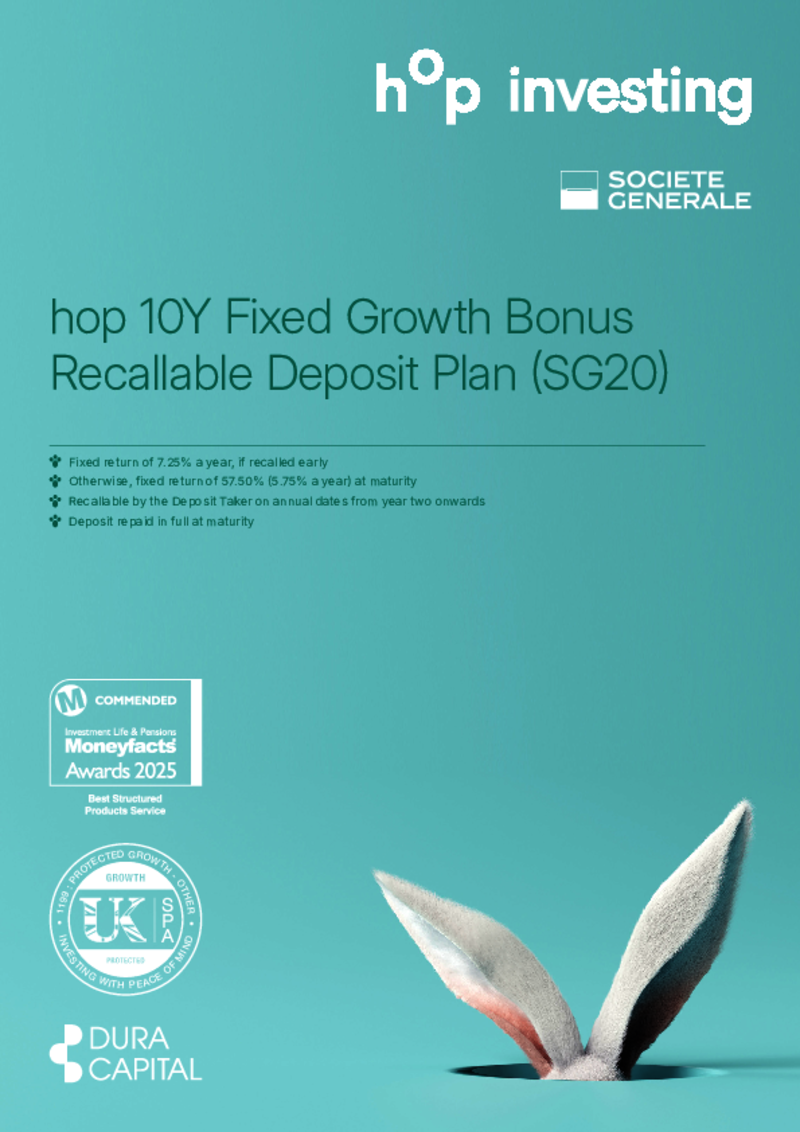hop 10Y Fixed Growth Bonus Recallable Deposit Plan (SG20)