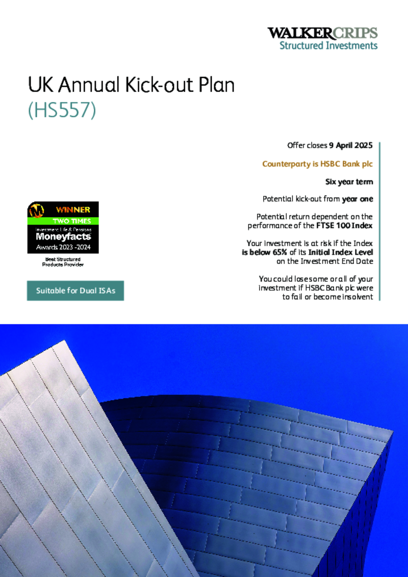 Walker Crips UK Annual Kick-out Plan (HS556)