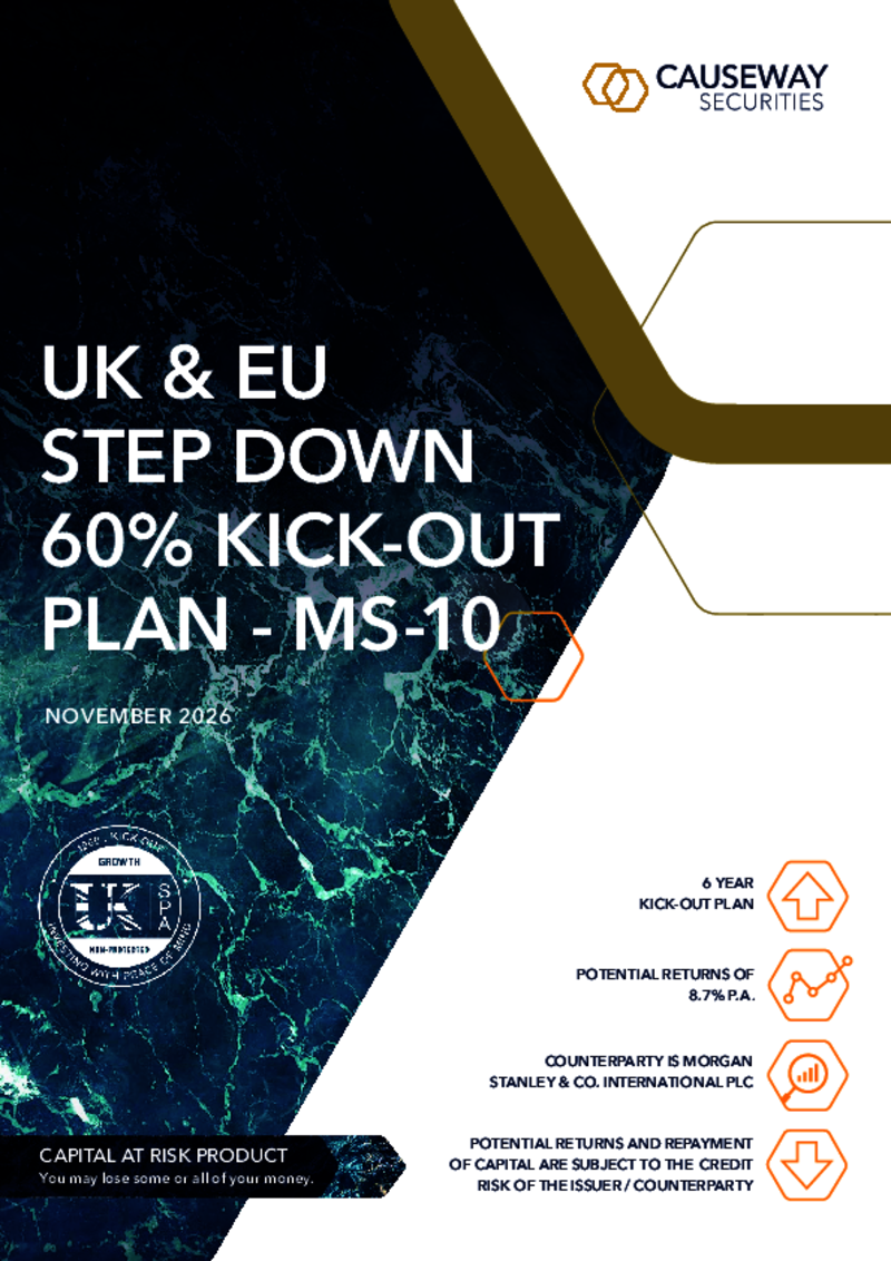 Causeway Securities UK & EU Step Down 60% Kick-Out Plan MS-10 - November 2026