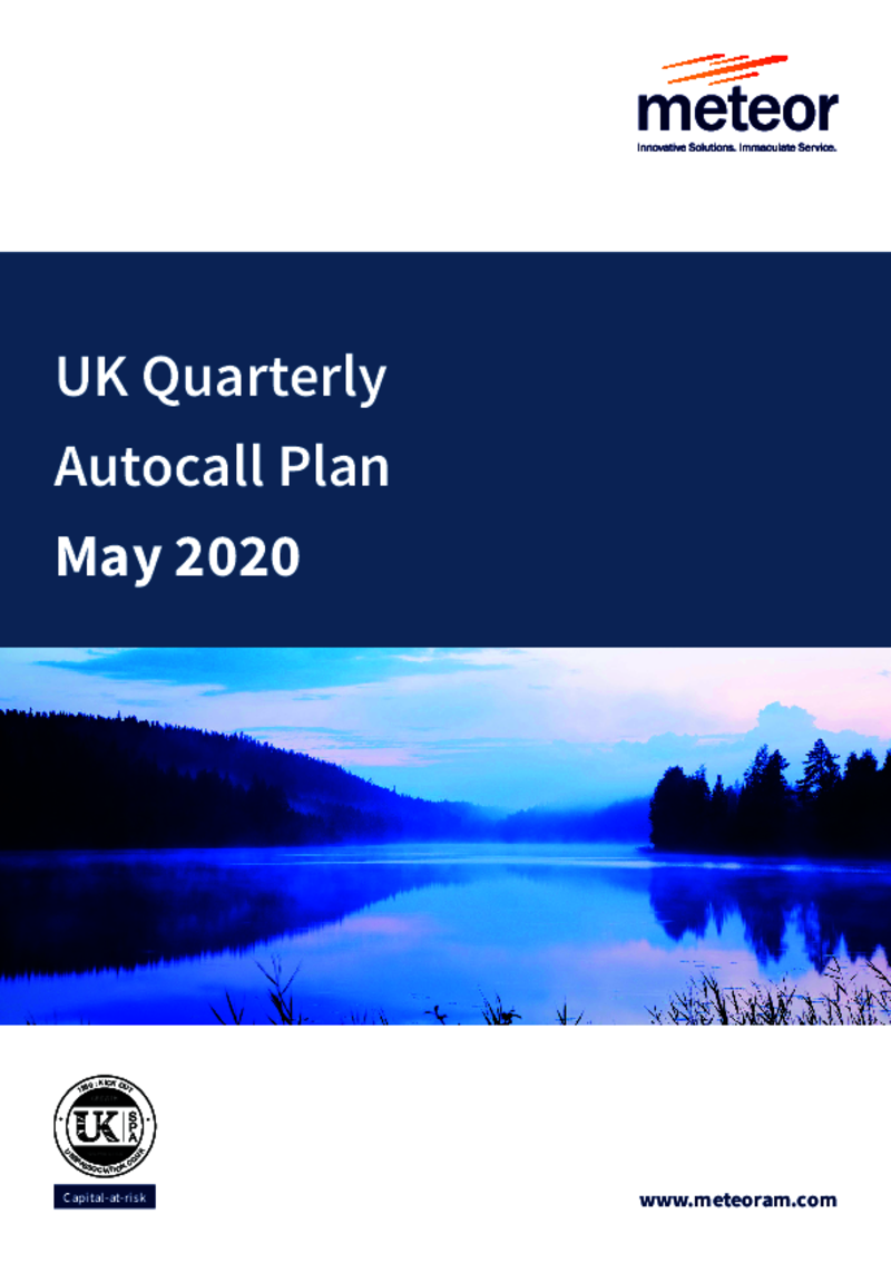 Meteor UK Quarterly Autocall Plan May 2020