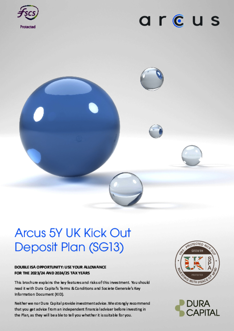 Arcus 5Y UK Kick Out Deposit Plan (SG13) 