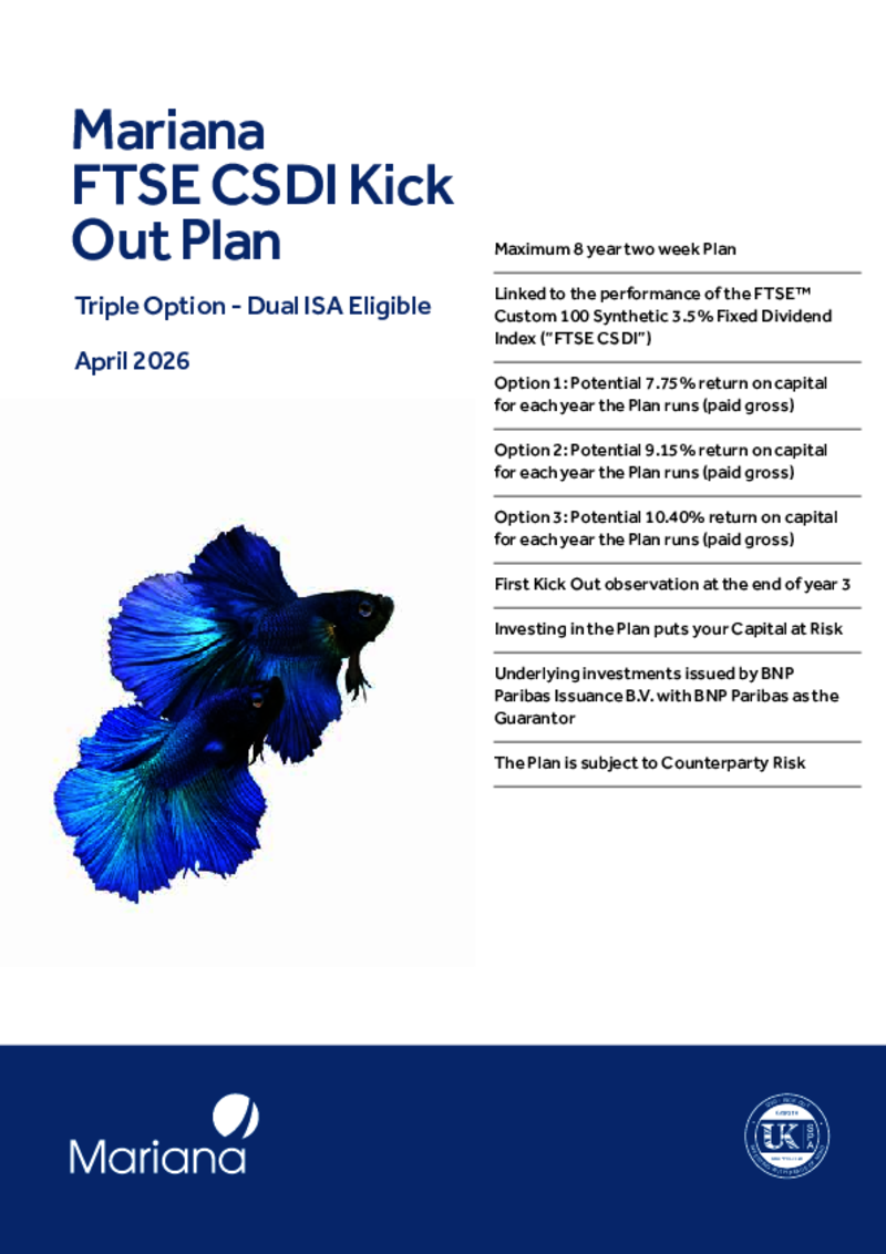 Mariana FTSE CSDI Kick Out Plan - Option 3 – April 2026