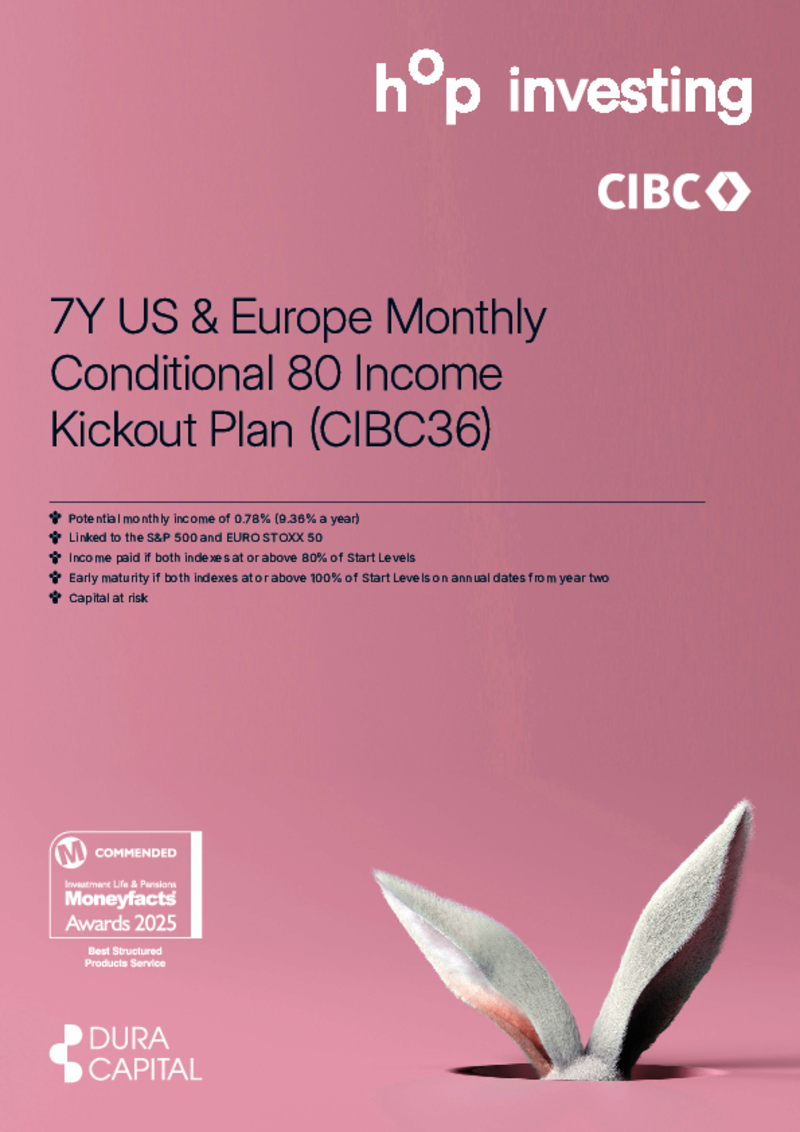 hop 7Y US & Europe Monthly Conditional Income 80 Kickout Plan (CIBC36)