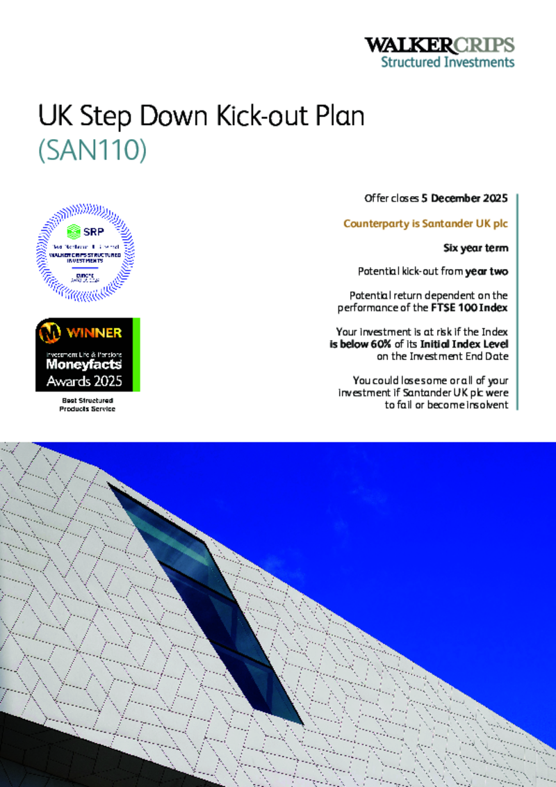 Walker Crips UK Step Down Kick-out Plan (SAN110)