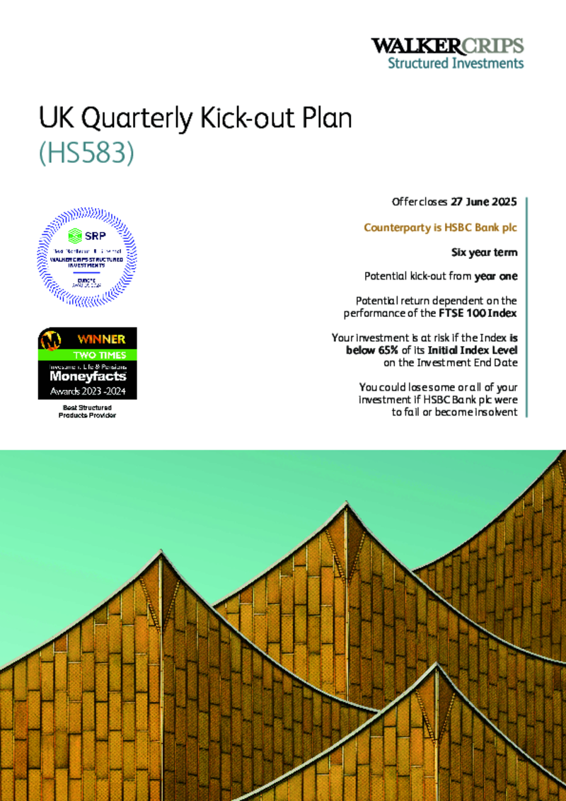 Walker Crips UK Quarterly Kick-out Plan (HS583)