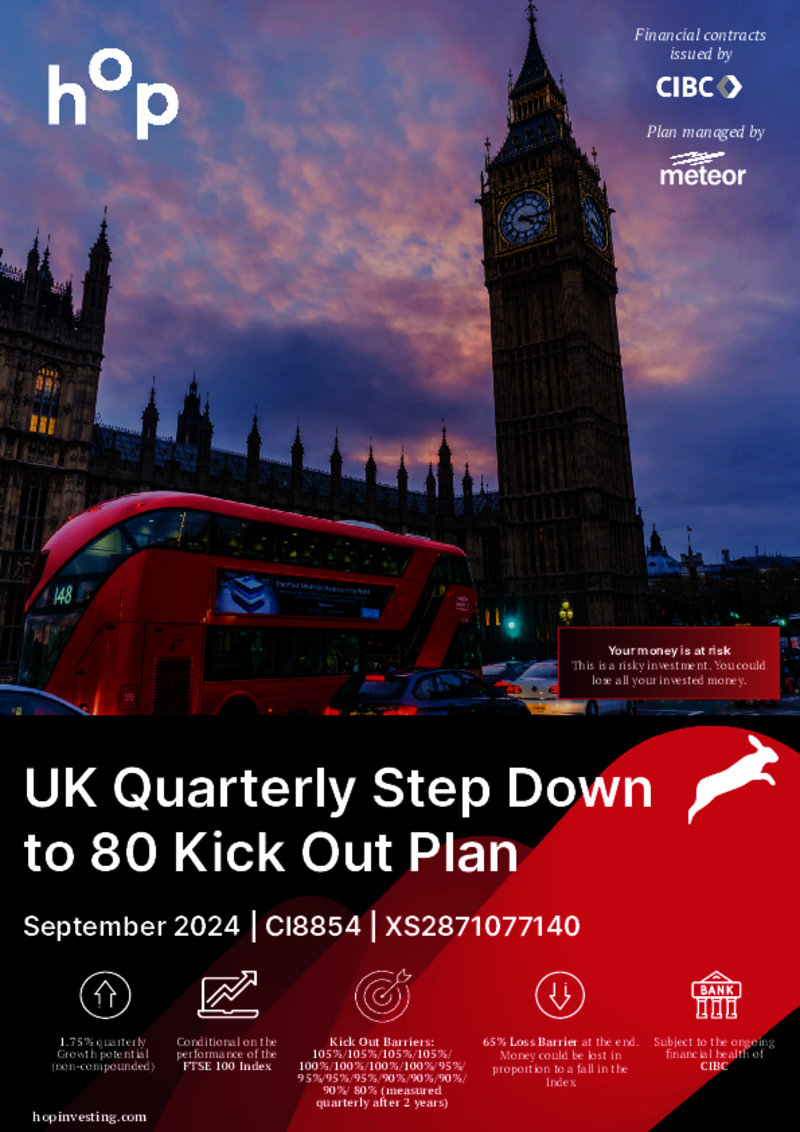 hop investment UK Quarterly Step Down to 80 Kick Out Plan September 2024 - CI8854