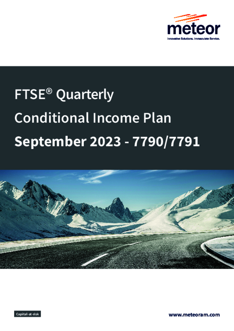 Meteor FTSE Quarterly Contingent Income Plan September 2023 (Option 2) - 7791
