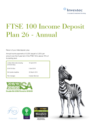 FTSE 100 Income Deposit Plan 26 Annual