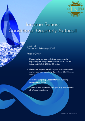 Income Series: Conditional Quarterly Autocall Issue 13