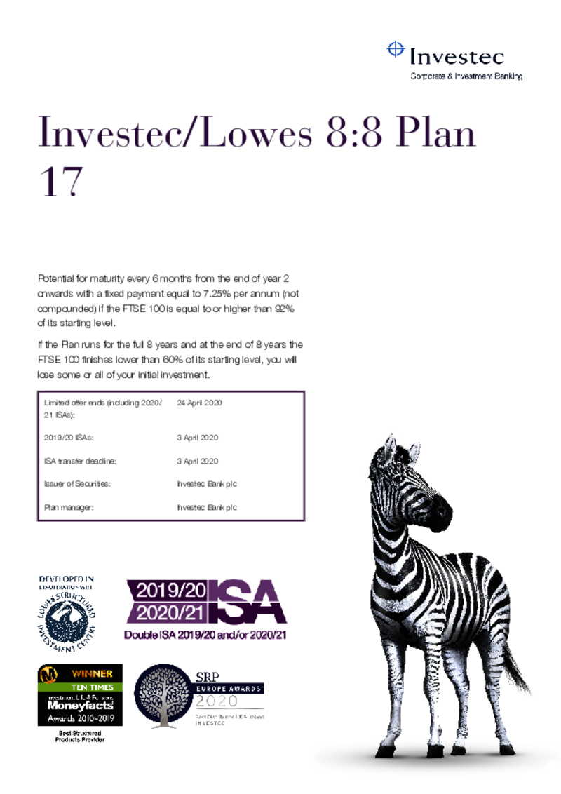 Investec / Lowes 8:8 Plan 17