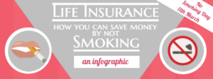 stop Smoking save money life insurance infographic featured