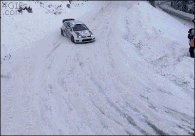 winter driving drift